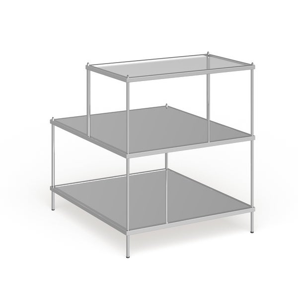 SEI Furniture Grant Glam Mirrored Side Table