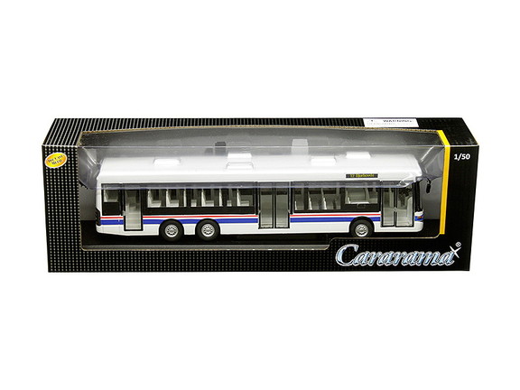 Cararama 56702W  Scania OmniLink Bus White with Bl...