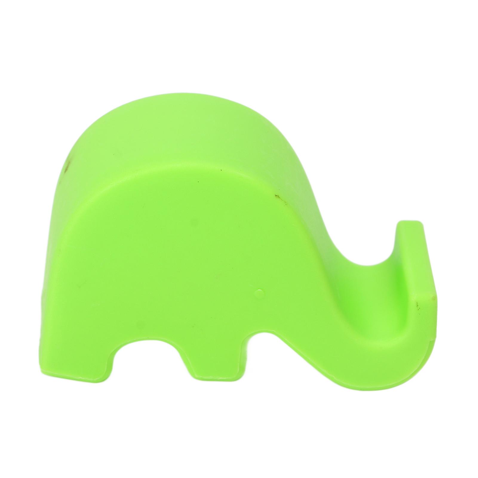 Cute Elephant Cell Phone Stand Plastic Phone Holder For Desk Home Office Birthday Giftgreen