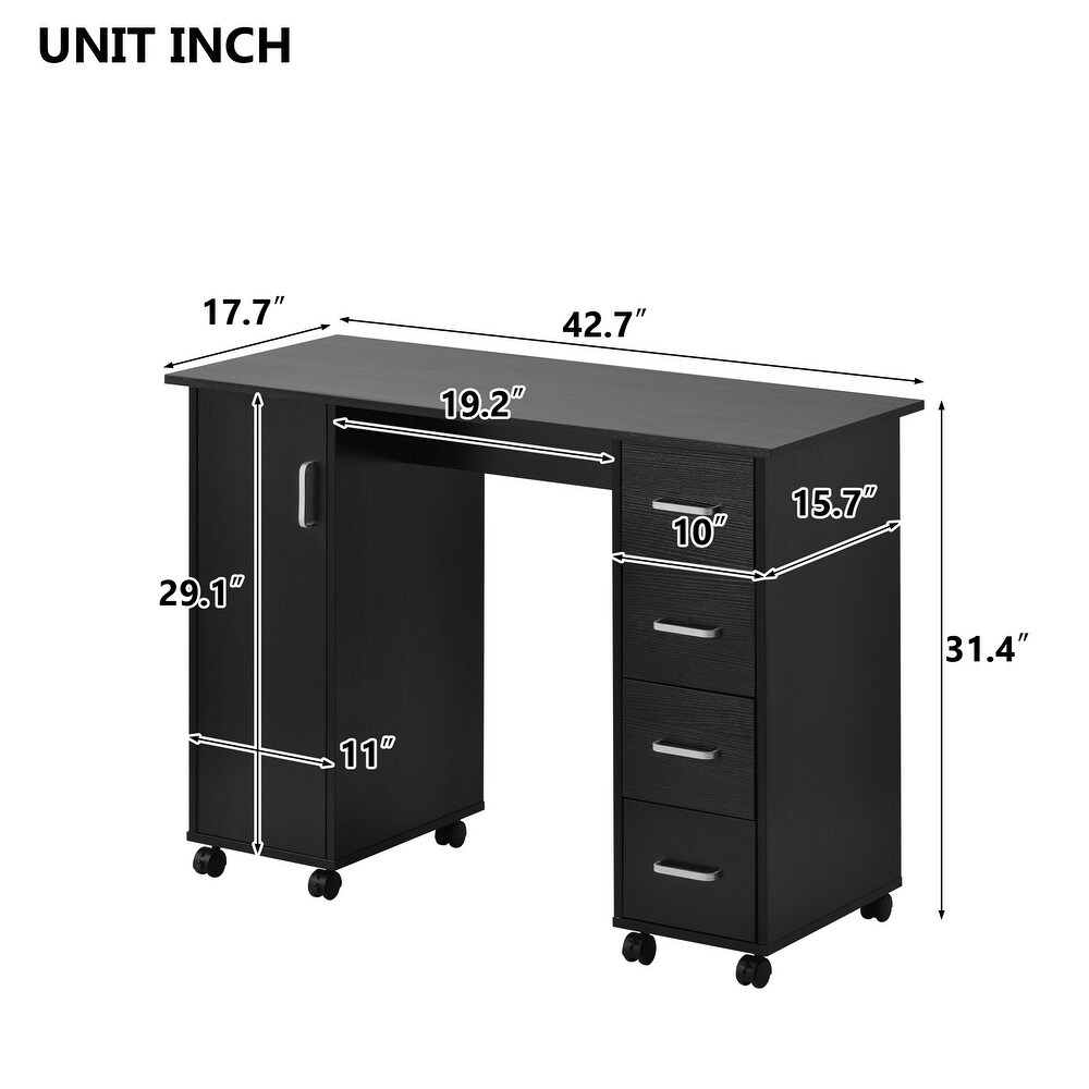 Home Office Computer Desk Table with Drawers