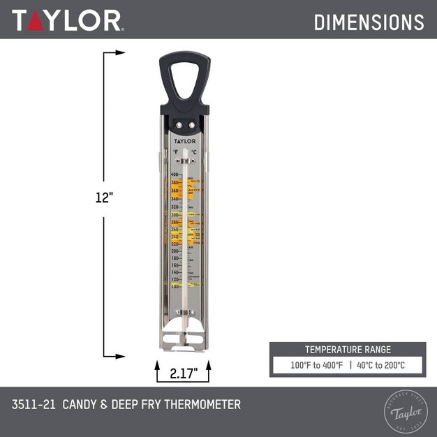 Taylor Candy Deep Fry Analog Kitchen Cooking Thermometer