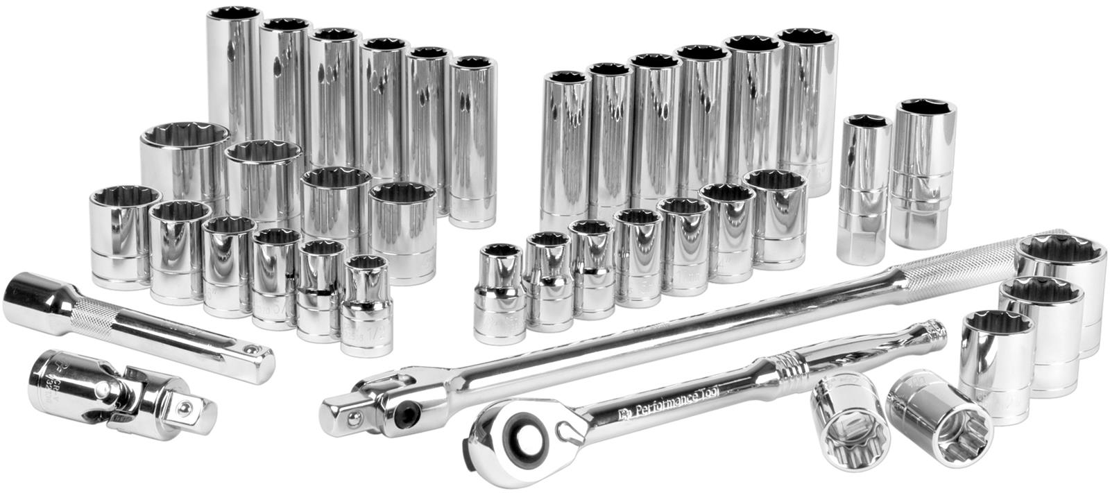 Performance Tool W32905 Performance Tool 40-Piece 1/2 in. Drive Mechanics Tool Sets