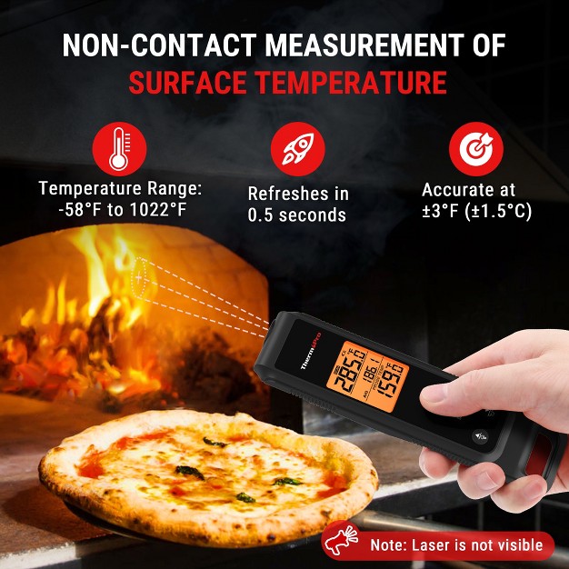 Thermopro Tp420w 2 in 1 Instant Read Thermometer For Cooking Infrared Meat Thermometer Cooking Thermometer With Meat Probe