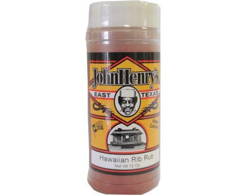 John Henrys Hawaiian Rib BBQ Rub Seasoning， 11.5oz - HAWAIIAN RIB