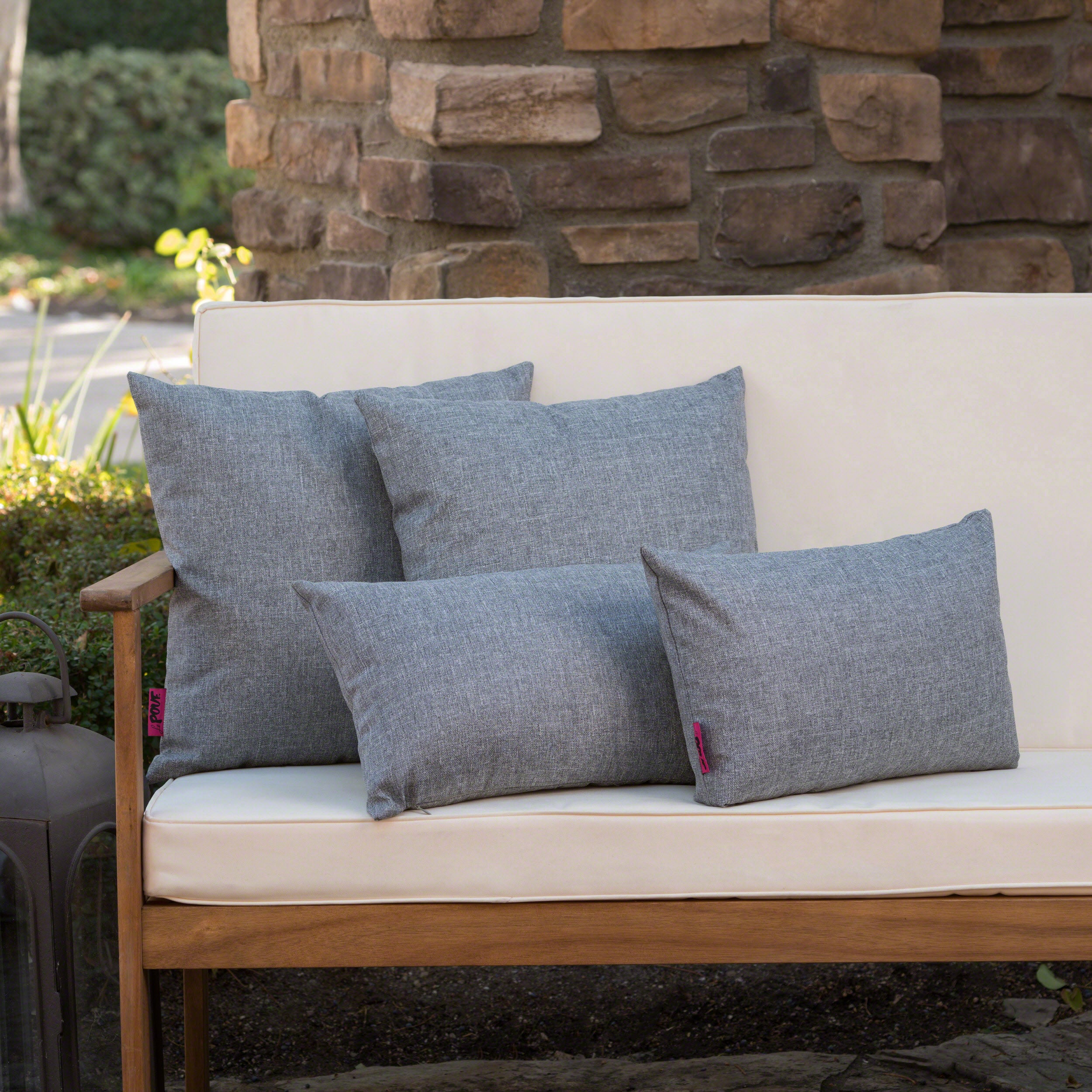 Coronado Outdoor Water Resistant Square and Rectangular Throw Pillows (Set of 4)