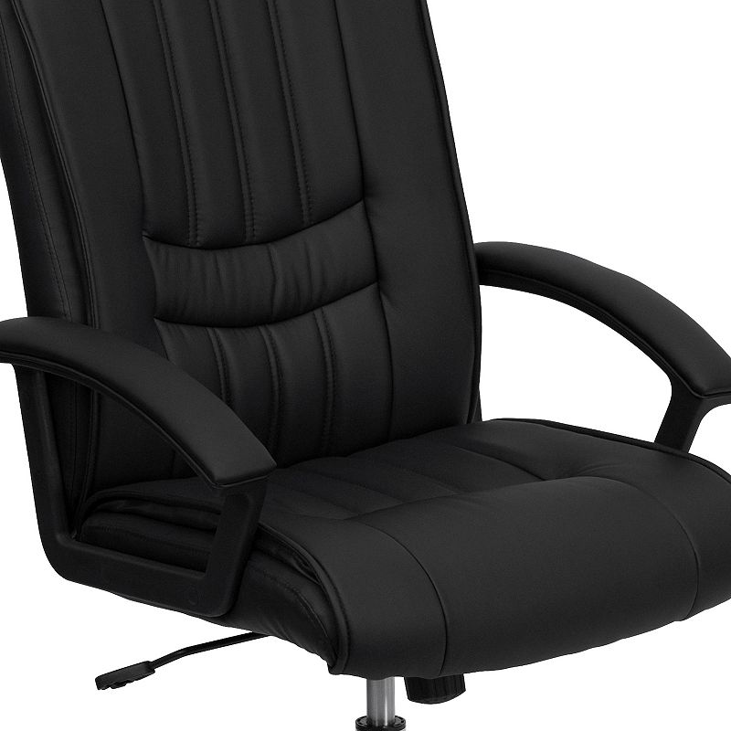 Flash Furniture Hansel Mid-Back LeatherSoft Swivel Manager's Office Chair