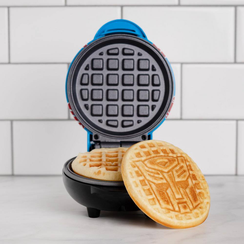 Uncanny Brands Transformers Blue Mini American Waffle Maker WM3-TRA-AUT