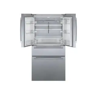 Bosch 800 Series 36 in. 21 cu ft Smart Counter Depth French Door Bar Handle Refrigerator in Stainless Steel with Ice and Water B36CL80SNS