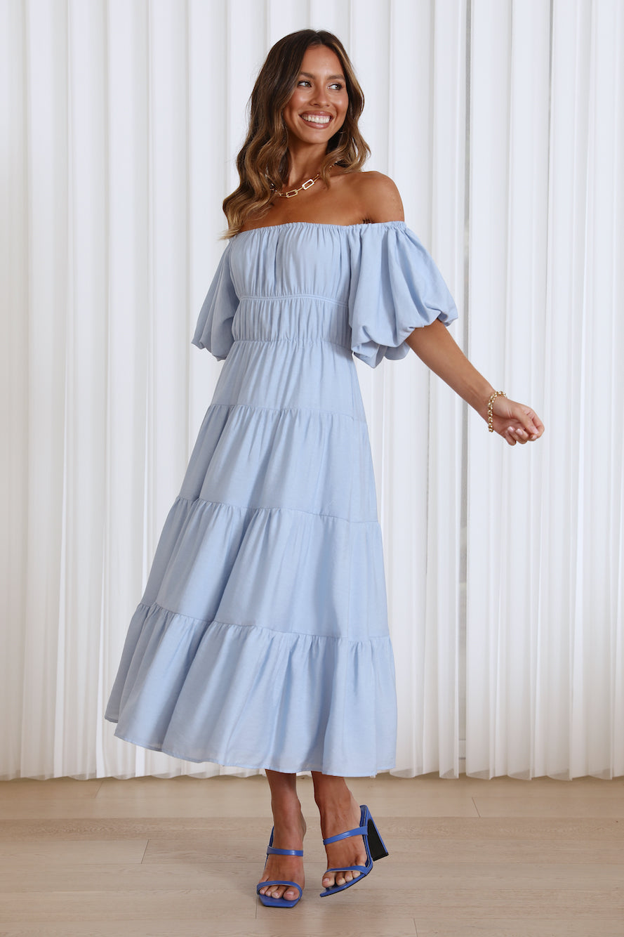 Dessert Run Maxi Dress Blue