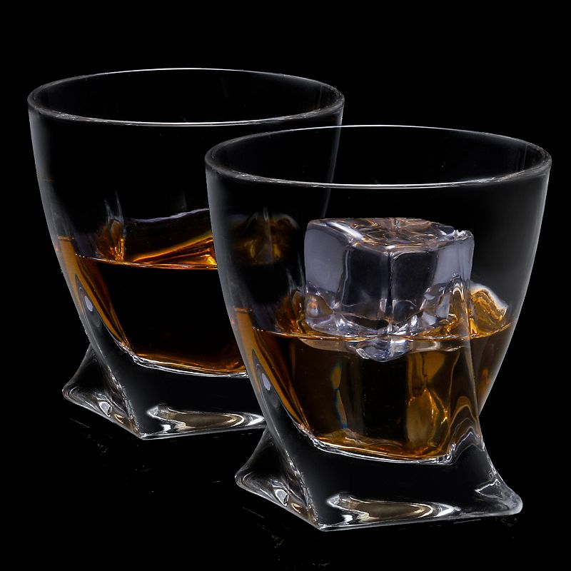 JoyJolt Atlas 4-pc. Crystal Whiskey Glass Set