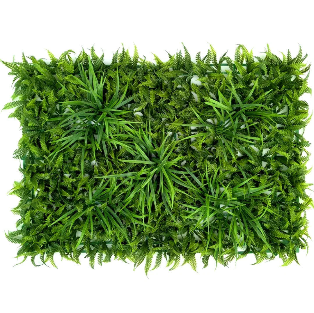 The factory supplies high quality realistic artificial plants artificial grass plants plastic wall decoration in the garden