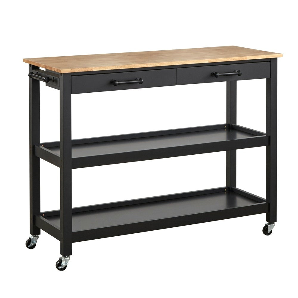 angelo:HOME Kitchen Island/Cart - Arlington (black)