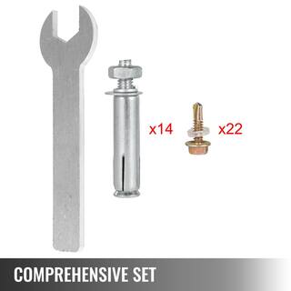 VEVOR 4 in. x 4 in. Post Base Deck Post Base Inner Size Post Bracket Fence Post Anchor Deck Post Base (5-pieces) LJJDZ4X4LZDZ5PCS1V0