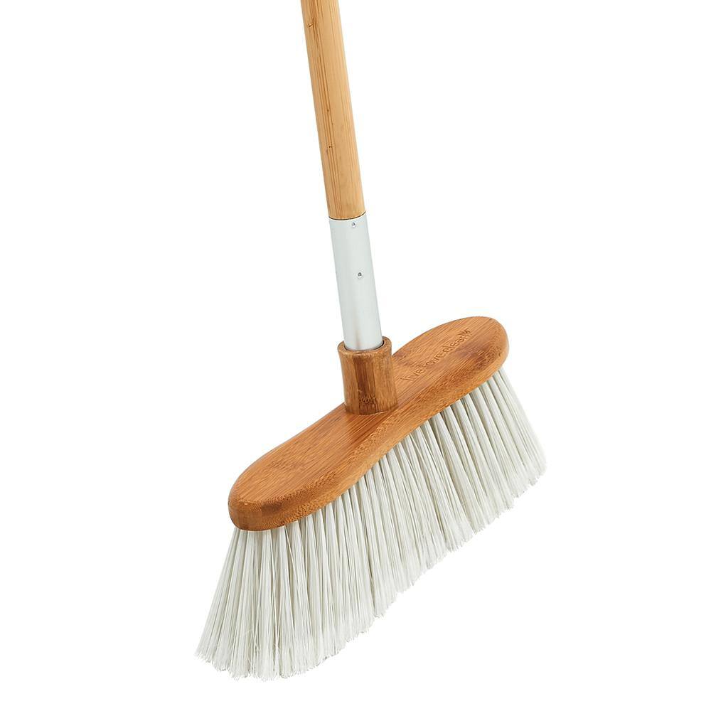 HARPER Live.Love.Clean. 10.83 in. W Bamboo Household Broom for Dry Dirt Pet Hair and Other Small Debris 37501000