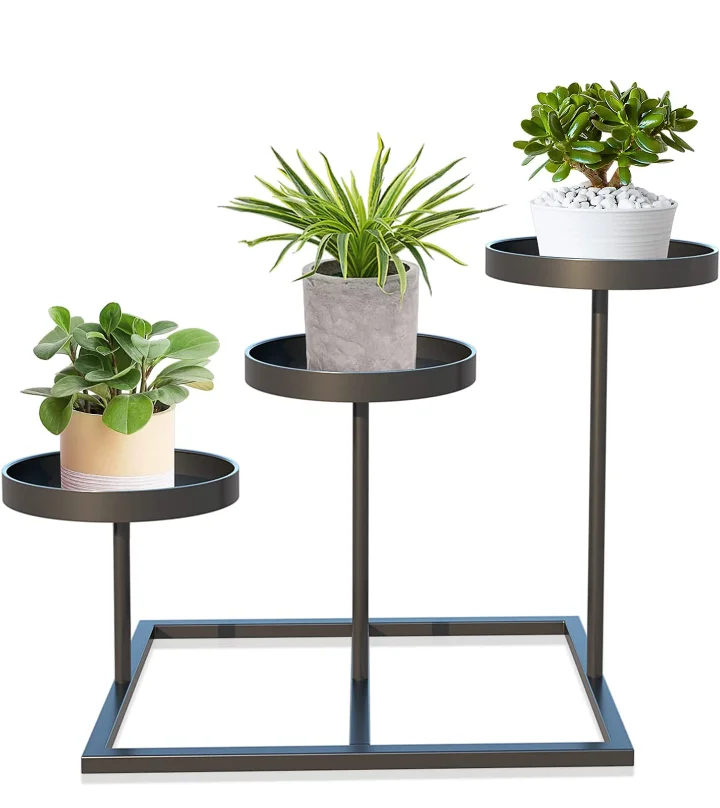 Luxury Hot Selling Garden planter 3 Tier indoor outdoor decorative metal planters Plant Outdoor Decor Usage In Wholesale