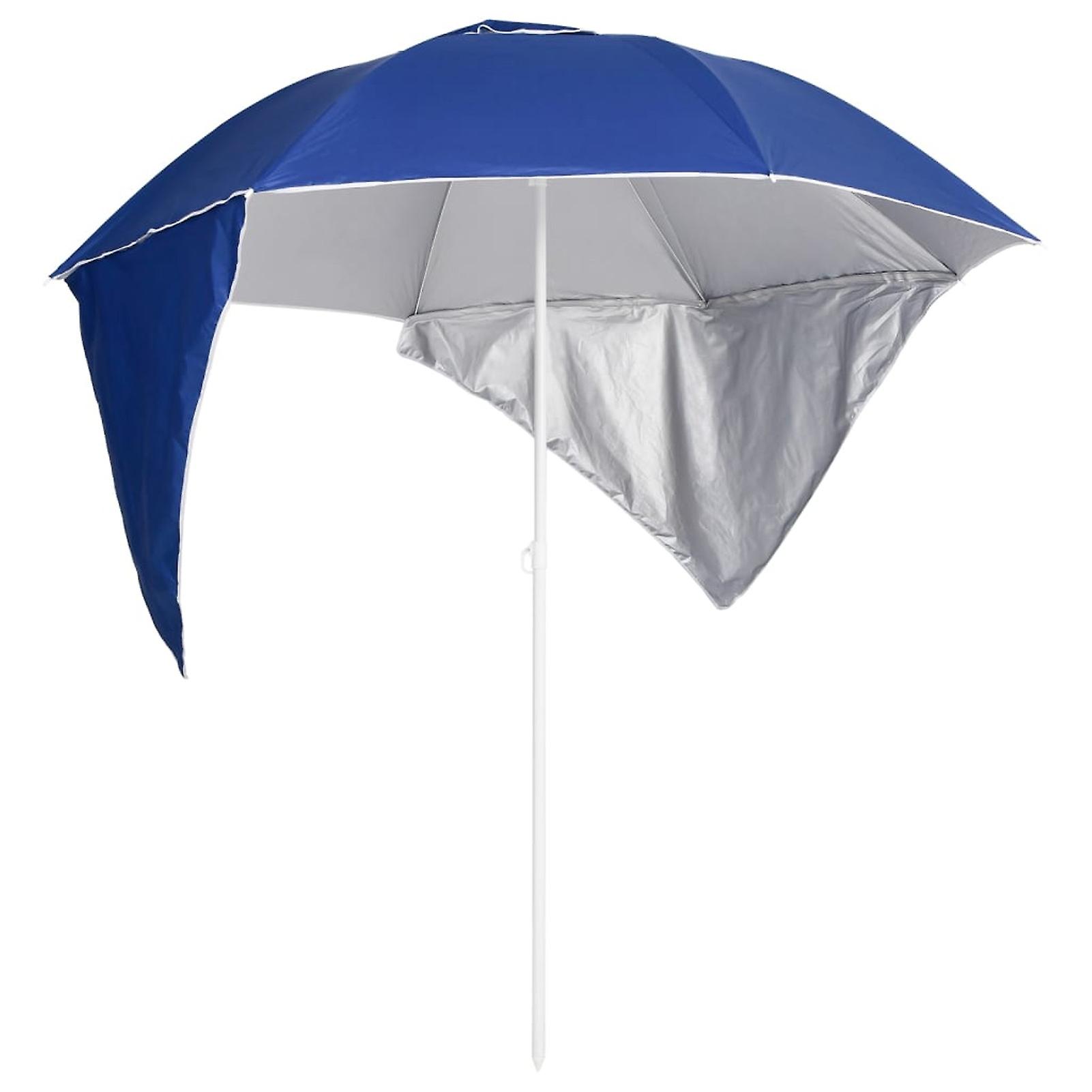 Beach Umbrella With Blue Side Sheets 215 Cm No.353972