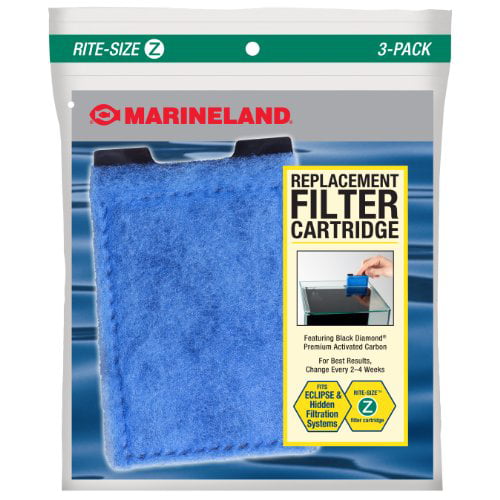 Marineland Eclipse Replacement Filter Cartridges， For aquarium Filtration