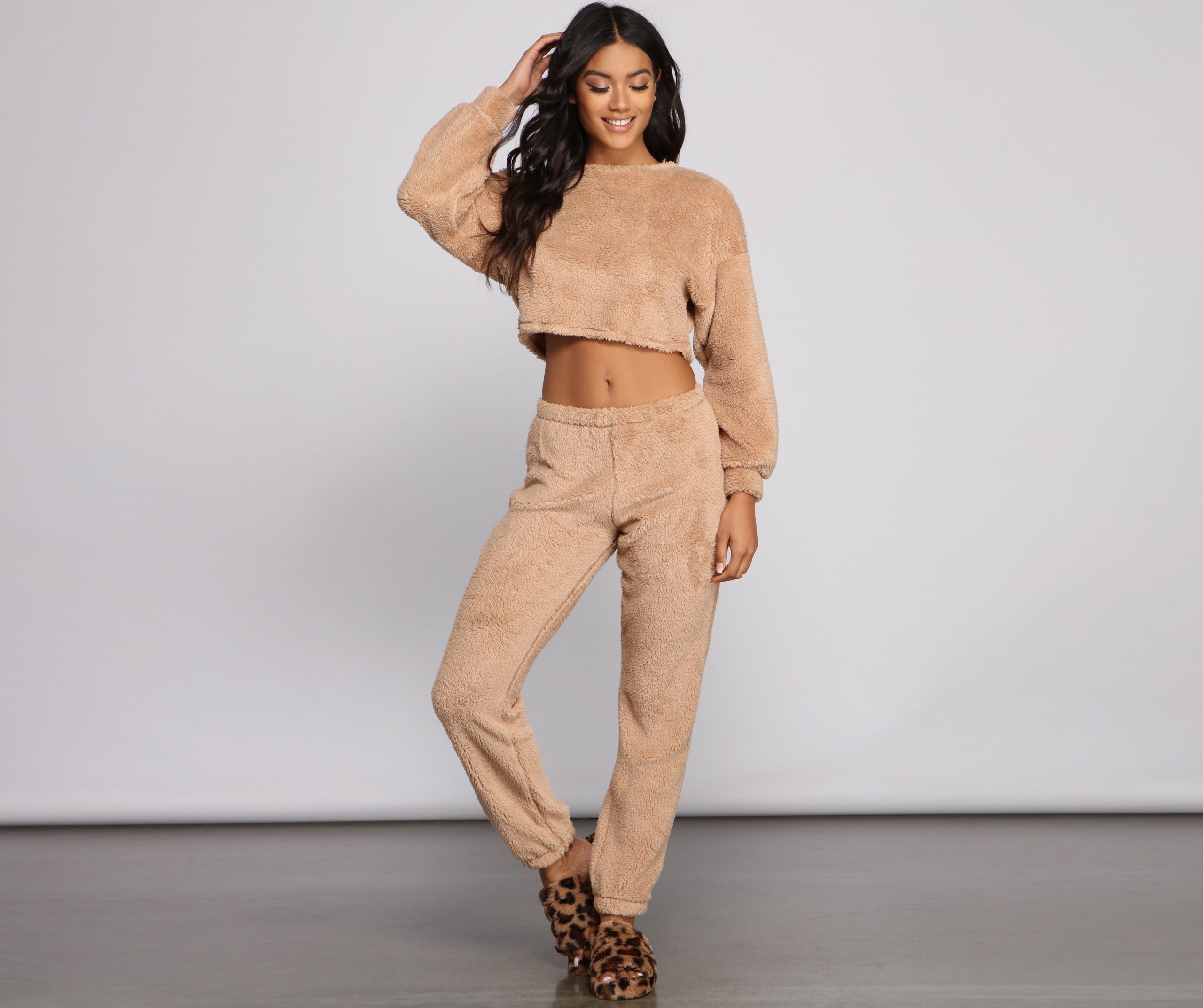 Cozy Cutie Sherpa Pajama Joggers