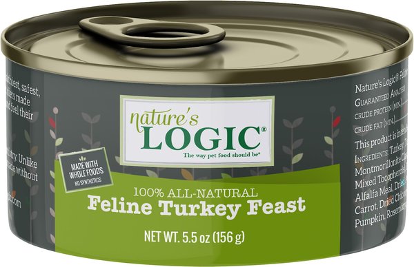 Nature's Logic Feline Turkey Feast Grain-Free Canned Cat Food