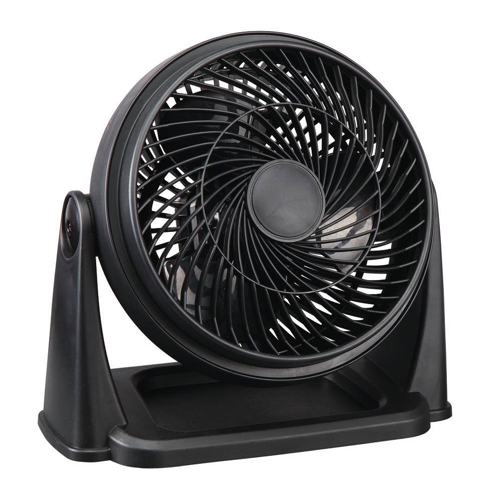 Hampton Bay 9 in. 3 Speed Personal High Velocity Table Fan in Black TF-810S