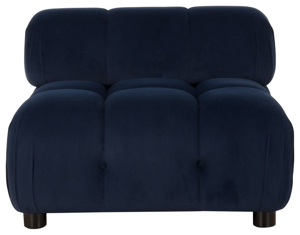 Kildare Velvet Tufted Club Chair   Contemporary   Armchairs And Accent Chairs   by GDFStudio  Houzz