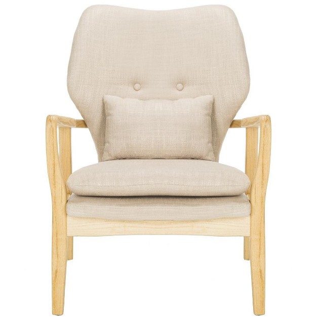 Tarly Accent Chair Beige natural Safavieh