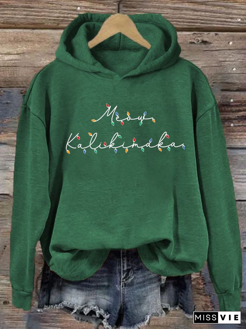 Women's Hawaiian Christmas Mele Kalikimaka Hoodie