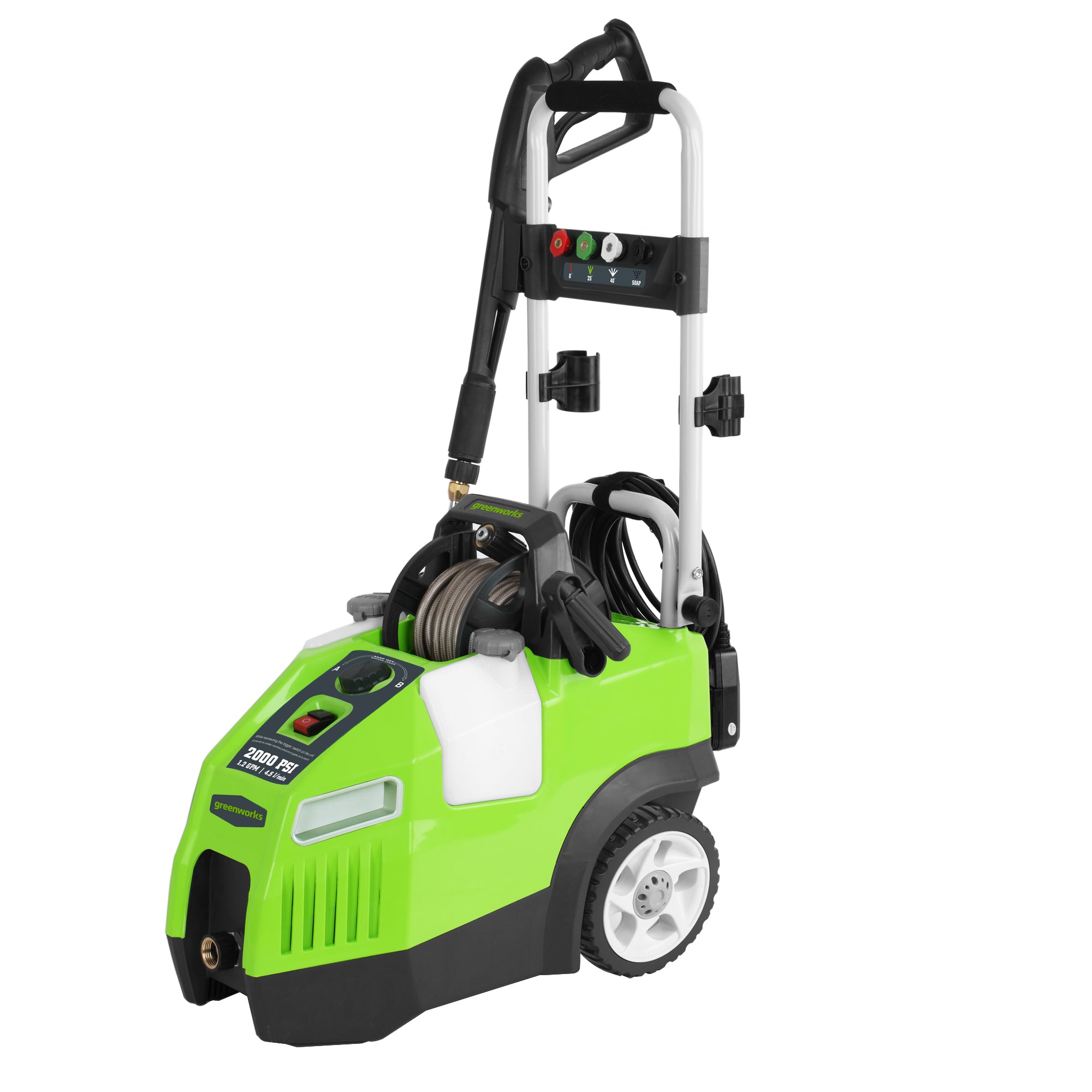 2000-PSI Horizontal Pressure Washer | Greenworks Tools