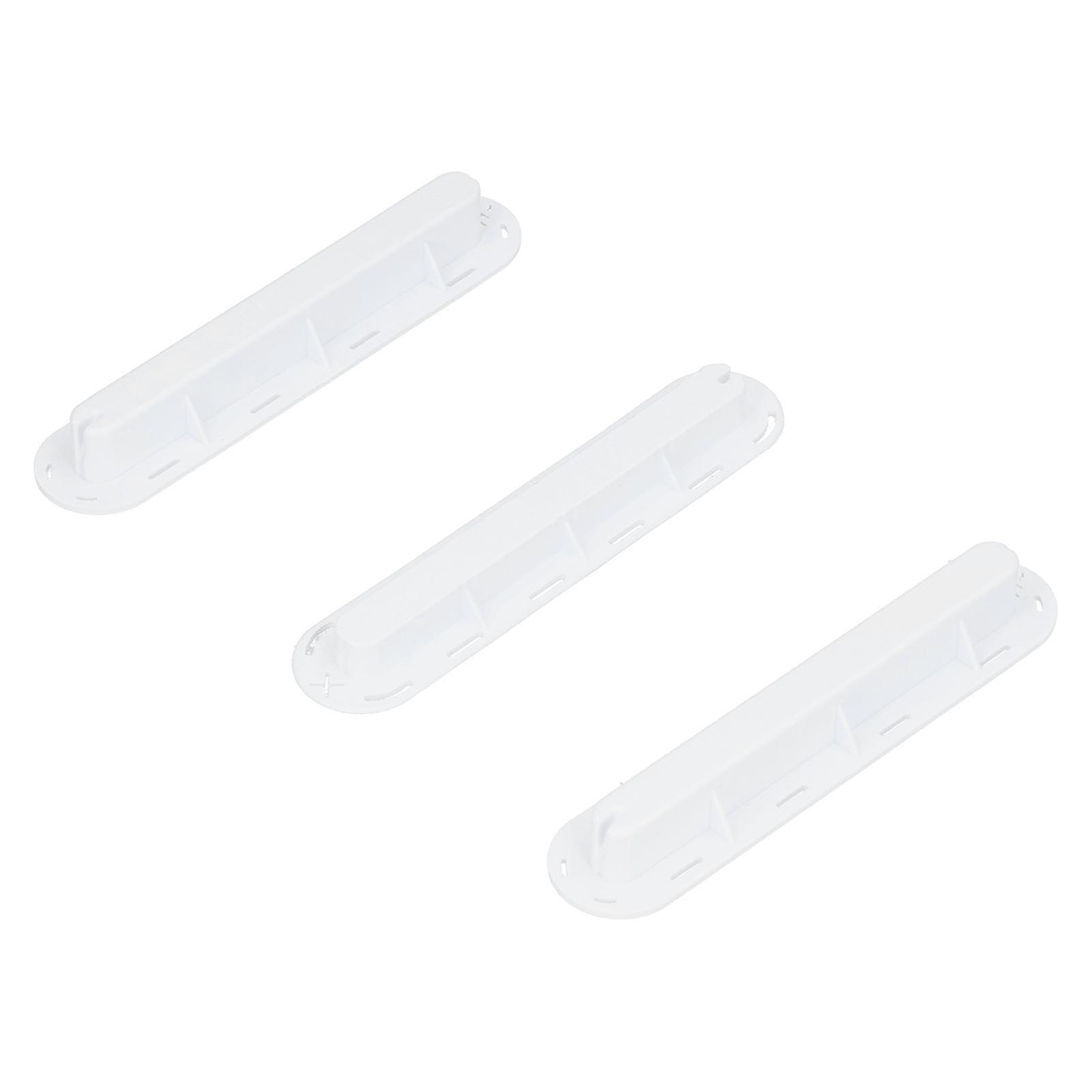 3pcs/set Surfboard Rudder Groove Plastic Finned Box Plug Fin Plug Base With Screwswhite