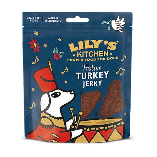 Lily's Kitchen Festive Turkey Snacks for Dogs (Dogs ， Dog Food ， Wet Food)