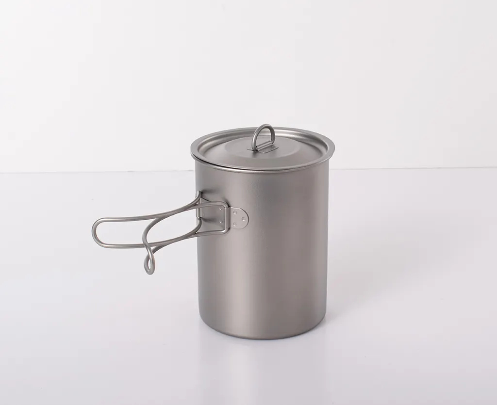 750ml Tiking ultralight cooking pot mug cup with folding handle