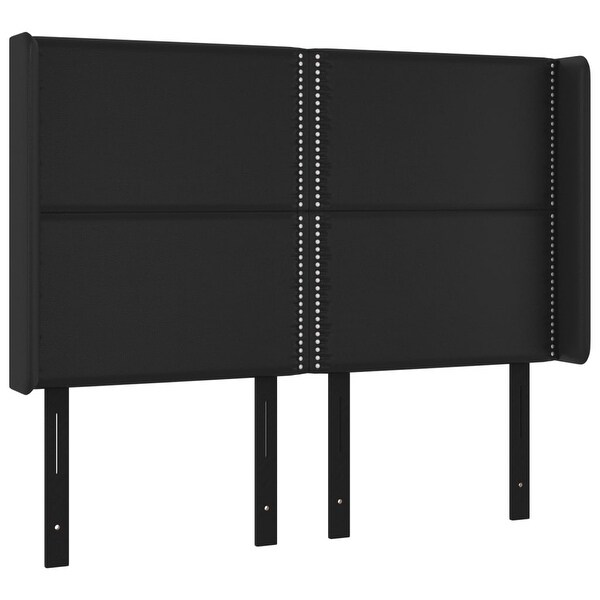 vidaXL Headboard with Ears Black 40.6