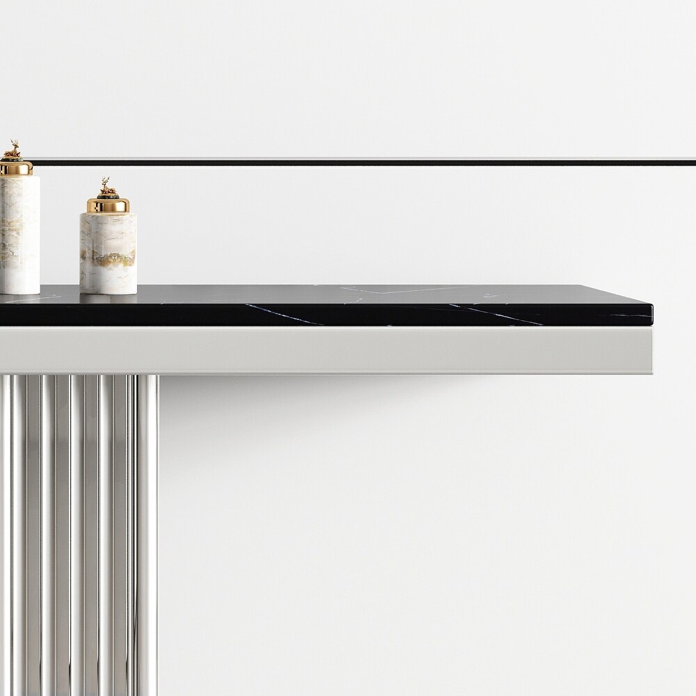 Modern Rectangular Marble Console Table  0.71\