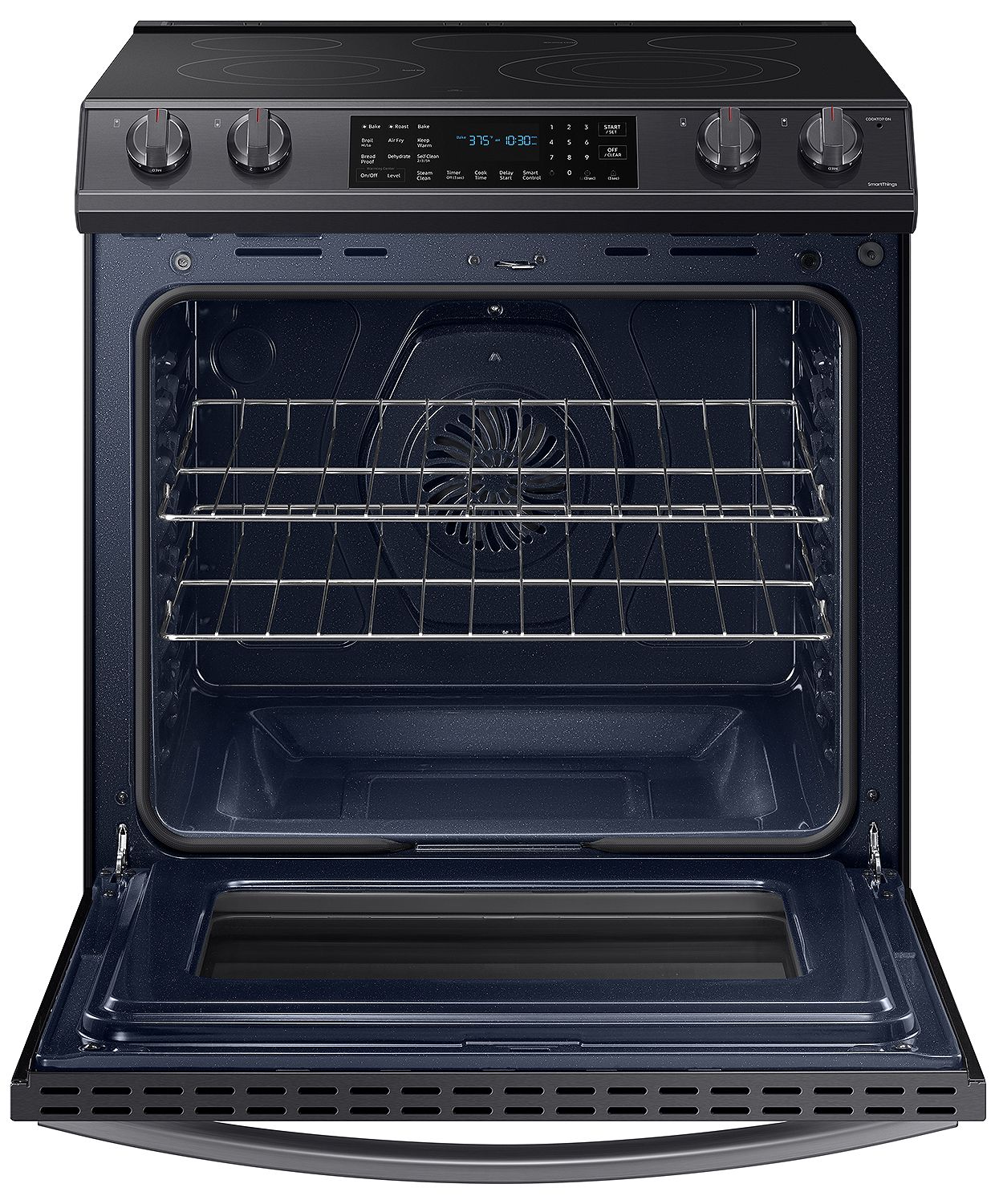  ADA 6.3 Cu. Ft. Fingerprint Resistant Black Stainless Steel Convection Slide-In Electric Range With Air Fry