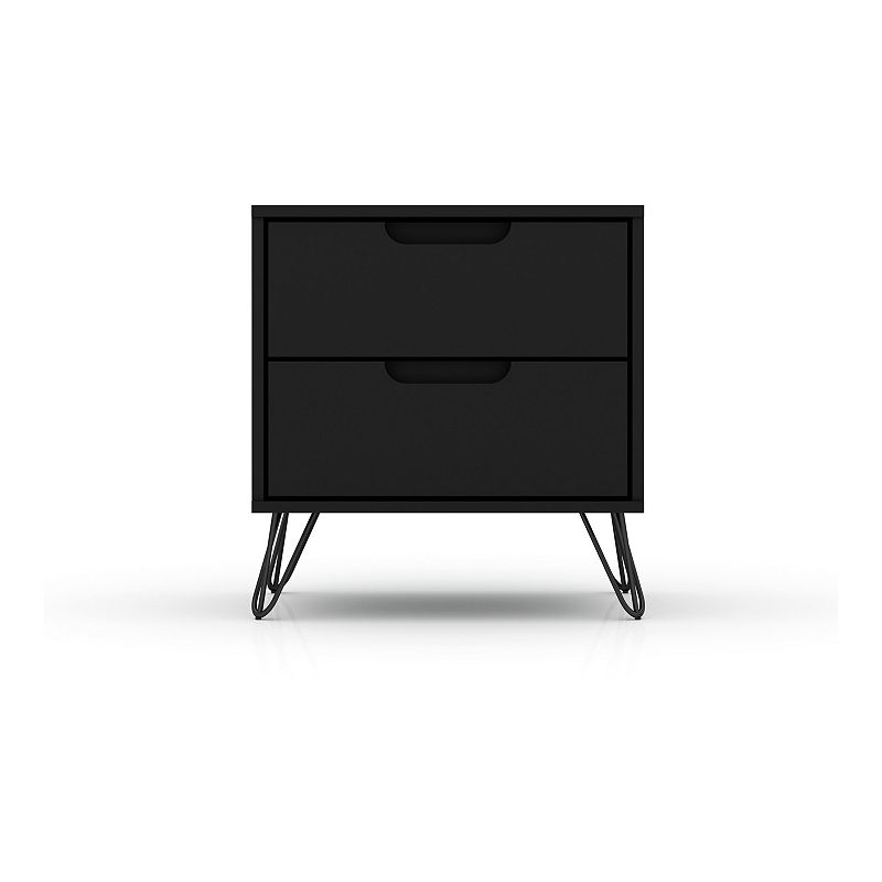 MANHATTAN COMFORT Rockefeller 2-Drawer Nightstand