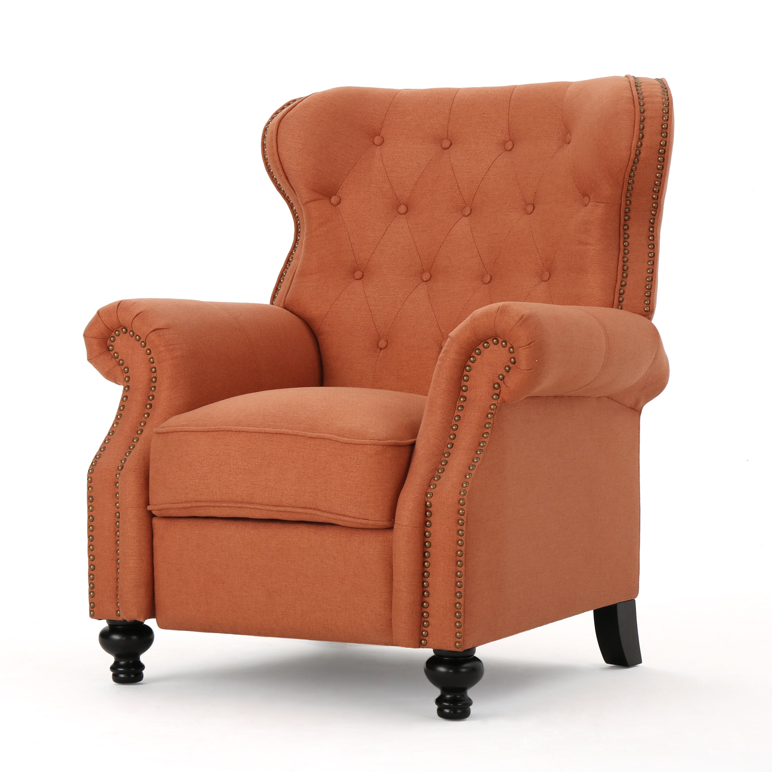 Waldo Tufted Back Studded Accent Recliner Armchair