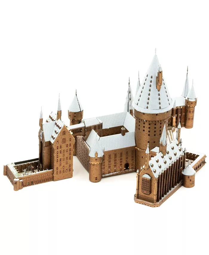 Fascinations Metal Earth Premium Series Iconx 3D Metal Model Kit - Harry Potter Hogwarts In Snow  4 Piece