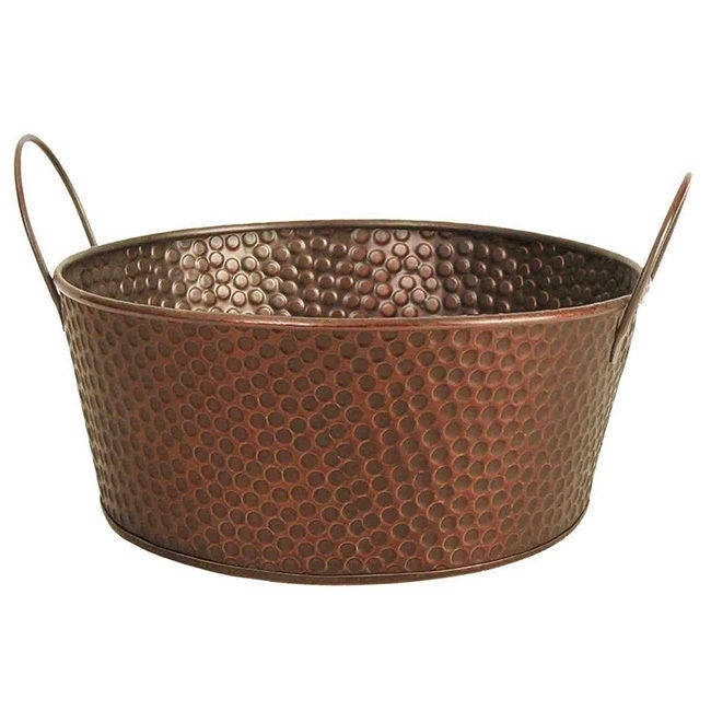 Wald Import 10.5 in. Hammered Copper Planter