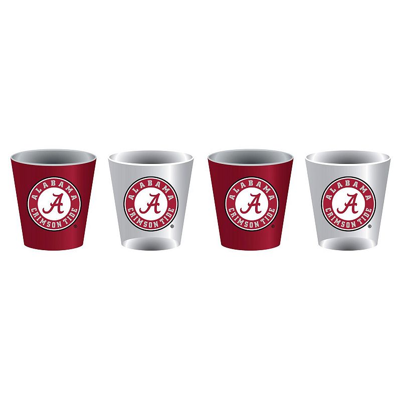 Alabama Crimson Tide Four-Pack Shot Glass Set