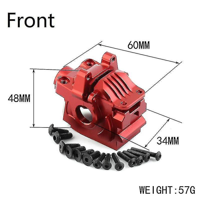 Metal Front And Rear Differential Housing For 1/10 Slash Vxl Stampede Hoss Rc Car Parts，blue