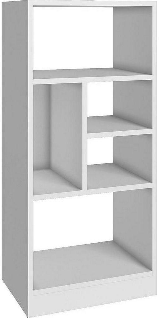 Manhattan Comfort Durable Valenca Bookcase 2.0 with 5- Shelves in White