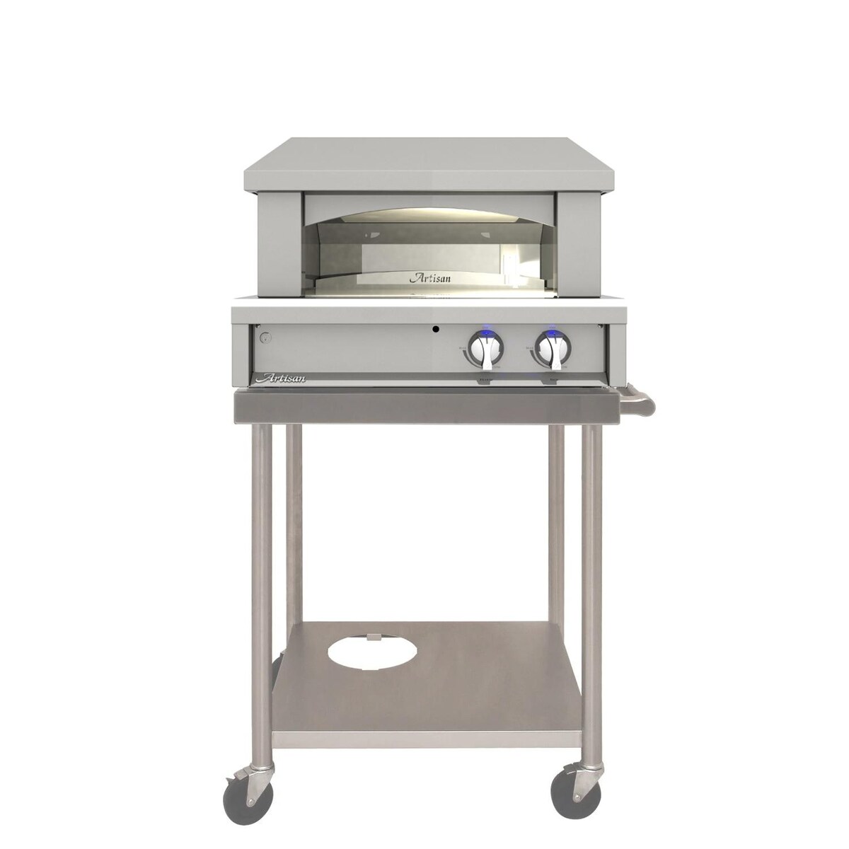 Artisan Professional 29-Inch Natural Gas Outdoor Pizza Oven On Cart