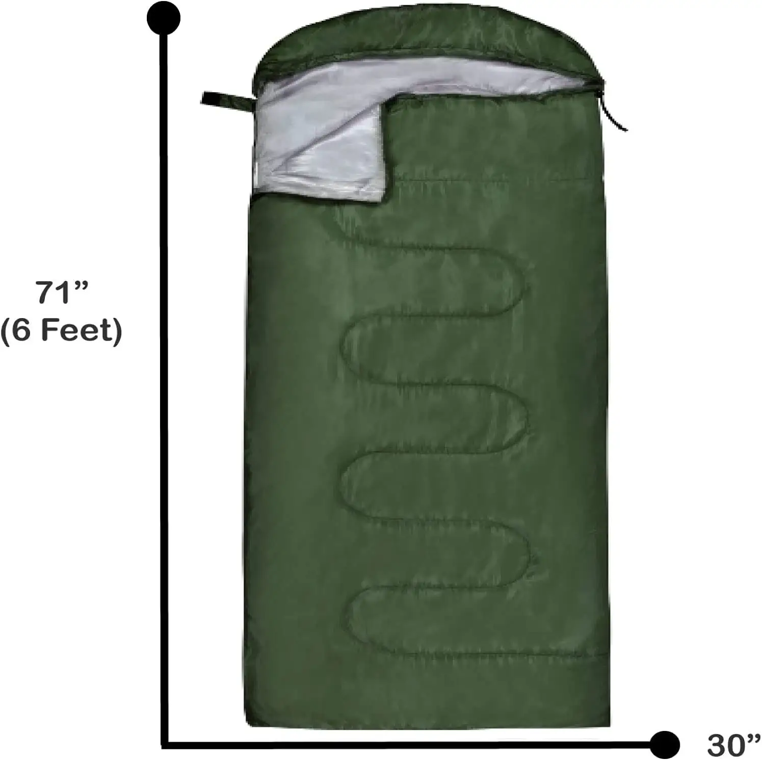 Warm Weather with Compression Sack Sleeping Bag for outdoor camping hiking traveling