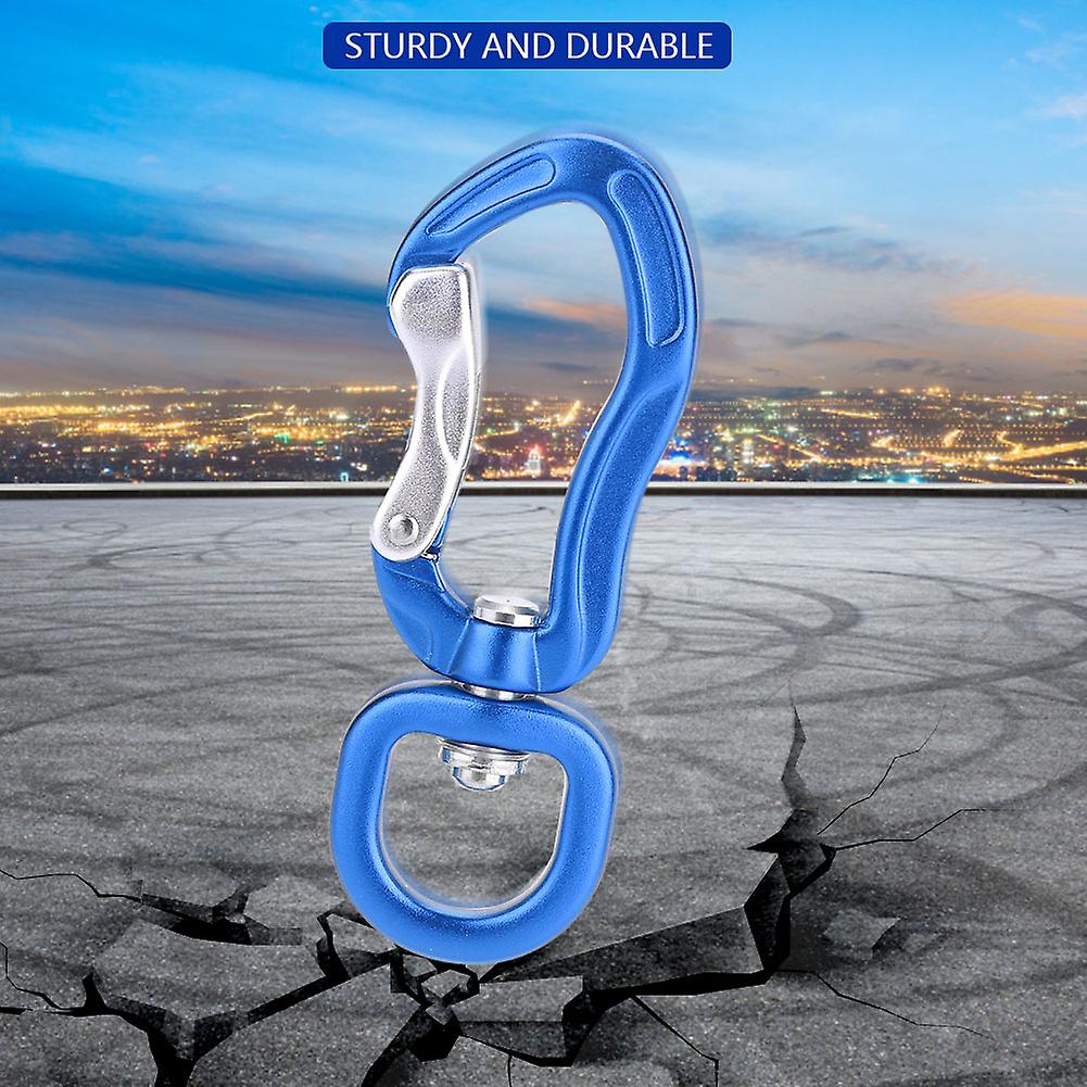 Multifunctional Aluminium Alloy Carabiner Outdoor Mountaineering Safe Lock D Buckle Blue