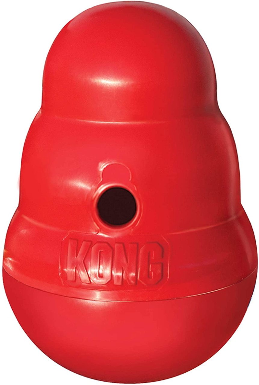 KONG Wobbler Interactive Treat Despensing Toy- Dishwasher Safe