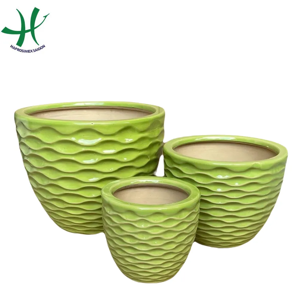 New design garden ceramic flower pot/ ceramic pots  indoor supplies gardening for home decor