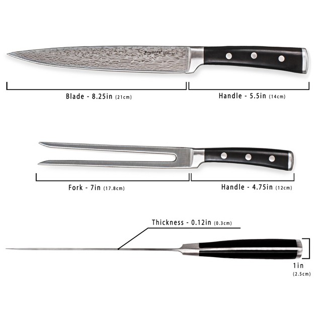 Berghoff Antigua 2pc Carving Set Knife And Fork