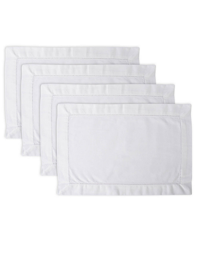 Design Imports Hemstitch Placemat Set of 4