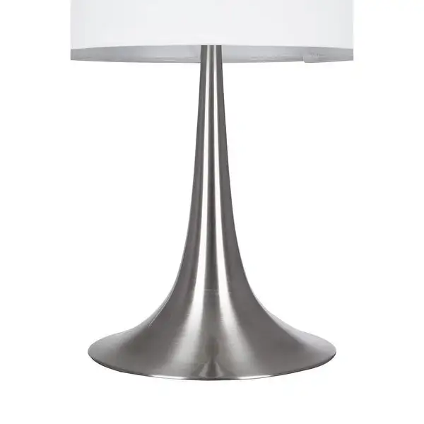 Brushed Nickel Fluted Table Lamp