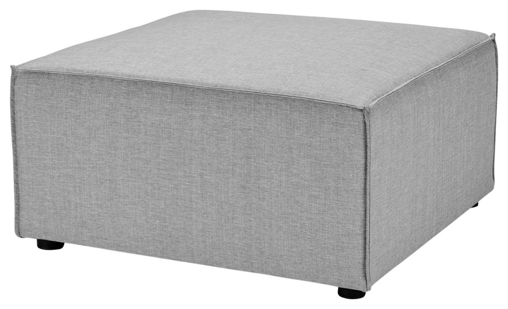 Lounge Loveseat Chaise Sofa  Fabric  Gray  Modern  Outdoor Patio Bistro   Transitional   Outdoor Loveseats   by House Bound  Houzz